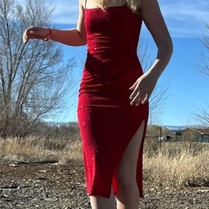 Elegant Red Women's Skirt